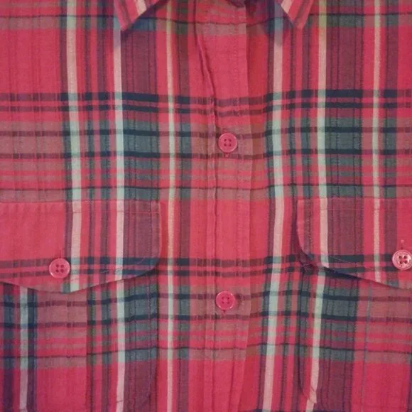 Lauren Ralph Lauren Green Label Women's Long Sleeve Plaid Shirt Size: Small - Picture 5 of 7